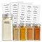 Talented Kitchen 125-Pack Spice Labels Stickers, Clear Spice Jar Labels Preprinted for Seasoning Herbs, Kitchen Spice Rack Organization, Water Resistant (Black)